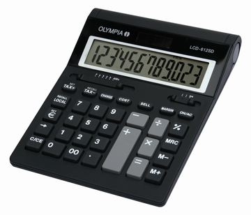 Olympia LCD 612 SD - Desktop - Einfacher Taschenrechner - 12 Ziffern - 1 Zeilen - Schwarz von LumaTech