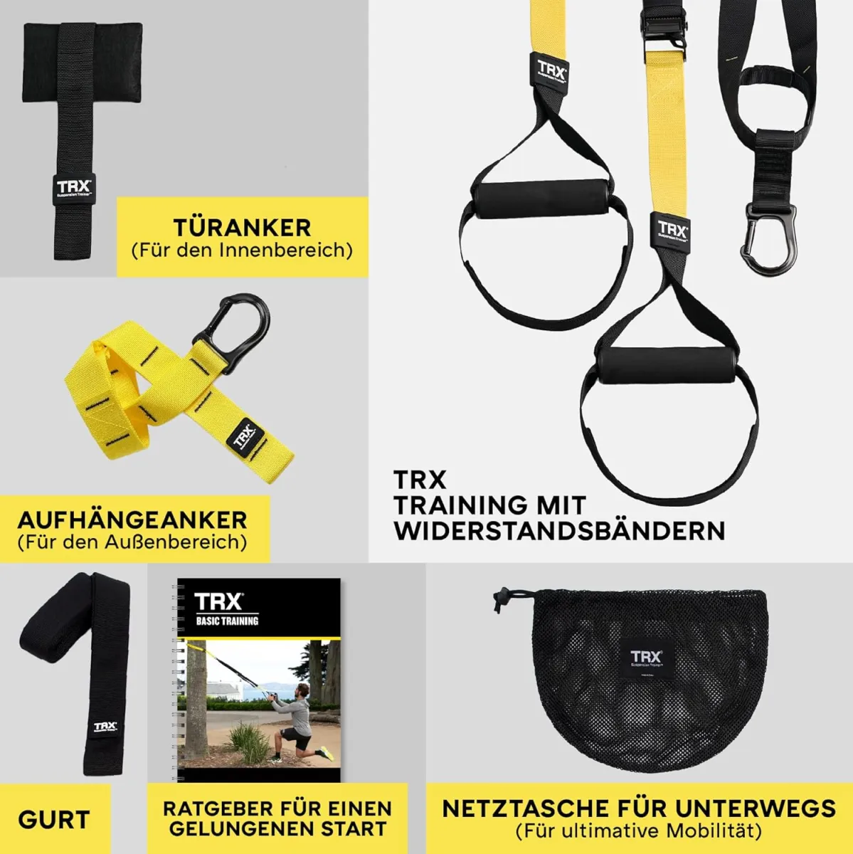 TRX ALL-IN-ONE Fahrwerkstraining: Bodyweight Resistance System | Ganzkörpertraining für Zuhause und Reisen — Bild 3