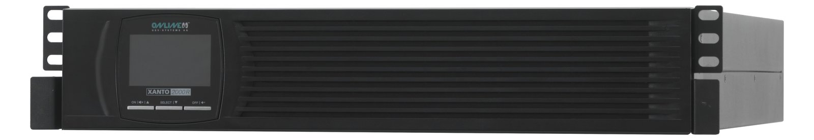 ONLINE USV X2000R - USV (Rack - einbaufähig) - Wechselstrom 230 V - 2000 Watt - 2000 VA 9 Ah - RS-232