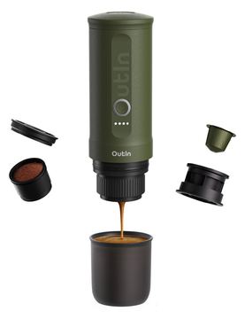 OutIn Nano Espressomaschine Grün - Espresso-Automat von LumaTech