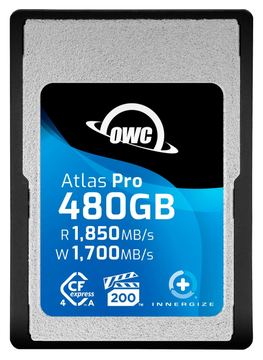 OWC CFXA4P00480 480GB Atlas Pro CFexpress Type A Cards - VPG 200 CFX to B Adapter - CF Express Typ B von LumaTech