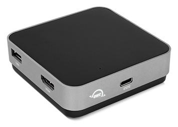 OWC USB-C Travel Dock - Kabelgebunden - USB 3.2 Gen 1 (3.1 Gen 1) Type-C - Grau - Space Gray von LumaTech