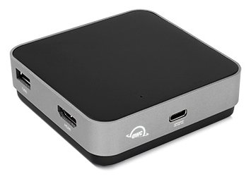 OWC USB-C Travel Dock - Kabelgebunden - USB 3.2 Gen 1 (3.1 Gen 1) Type-C - Grau - Space Gray