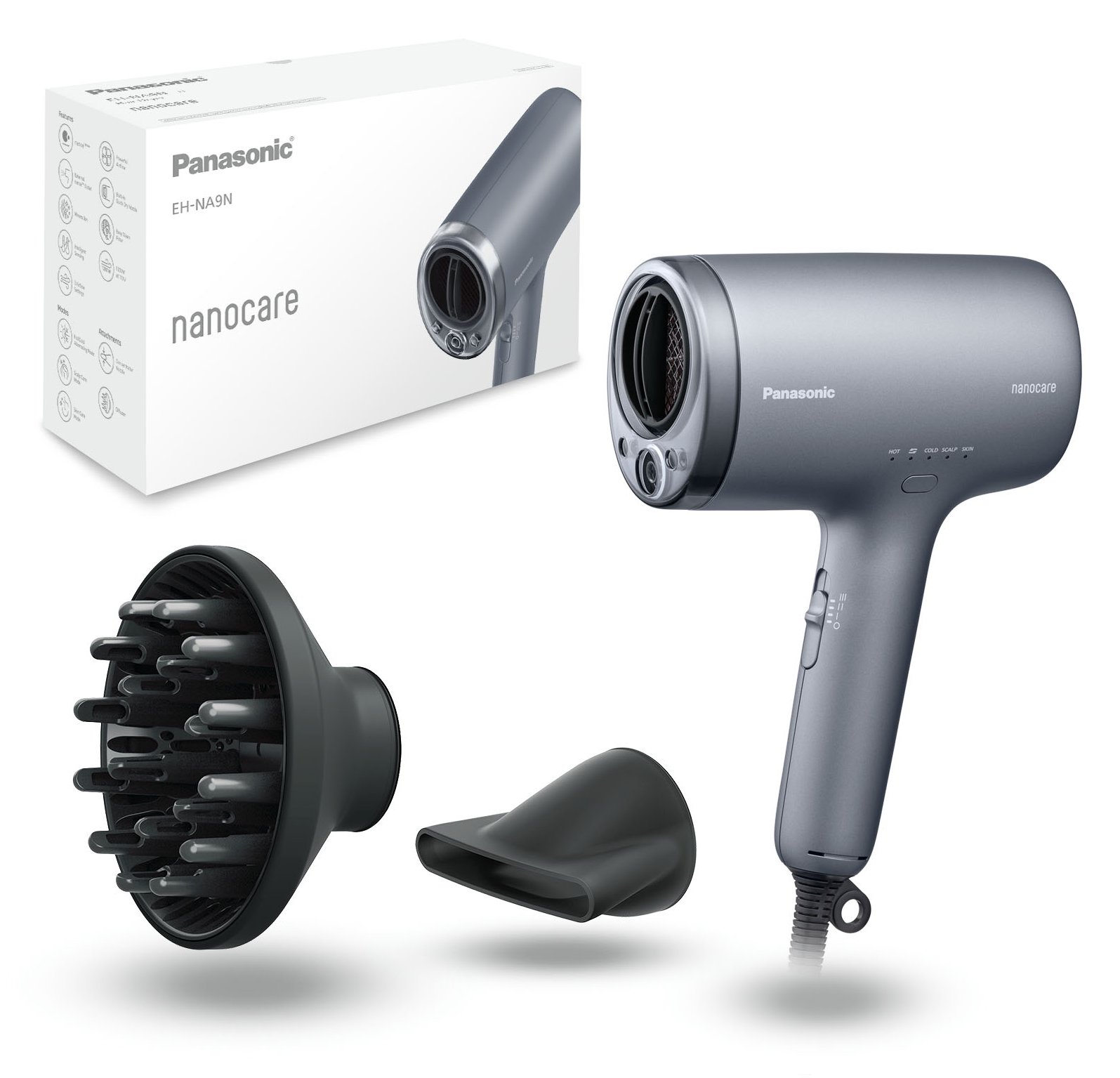 Panasonic EH-NA9N-H825 Haartrockner - - Anthrazitgrau