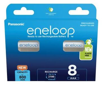 Panasonic eneloop BK-4MCDE/8BE - Batterie 8 x AAA - NiMH - (wiederaufladbar) von LumaTech