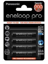 Panasonic eneloop pro BK-4HCCE/4BE - Batterie 4 x AAA - NiMH - (wiederaufladbar) von LumaTech