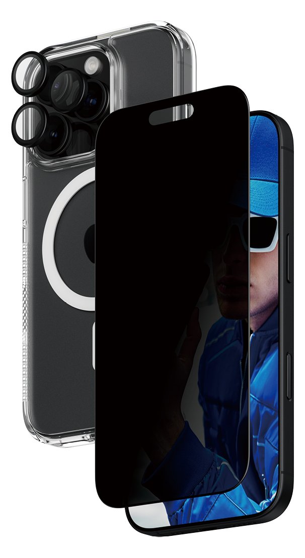 PanzerGlass 3-in-1 Privacy Protection iPhone 16 Pro