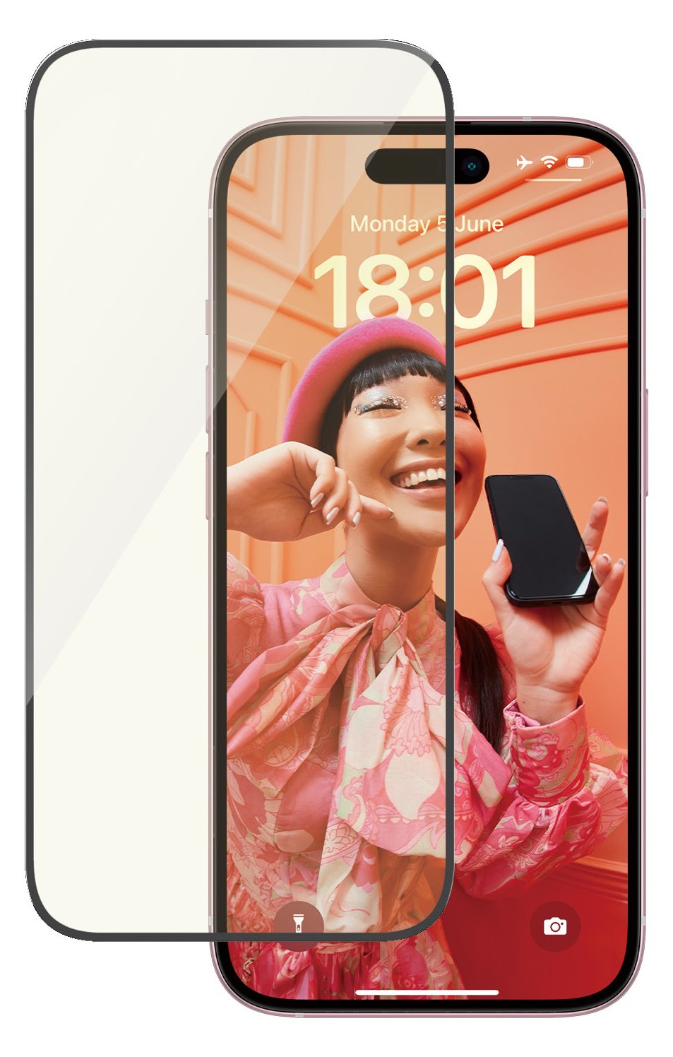 PanzerGlass Bildschirmschutz für Handy - Augenschutz, ultraweiter Sitz mit EasyAligner