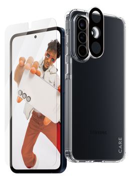 PanzerGlass CARE by PanzerGlass - 3-in-1 Schutzpacket - Schutzhülle hintere Abdeckung für Samsung Galaxy A55 von LumaTech