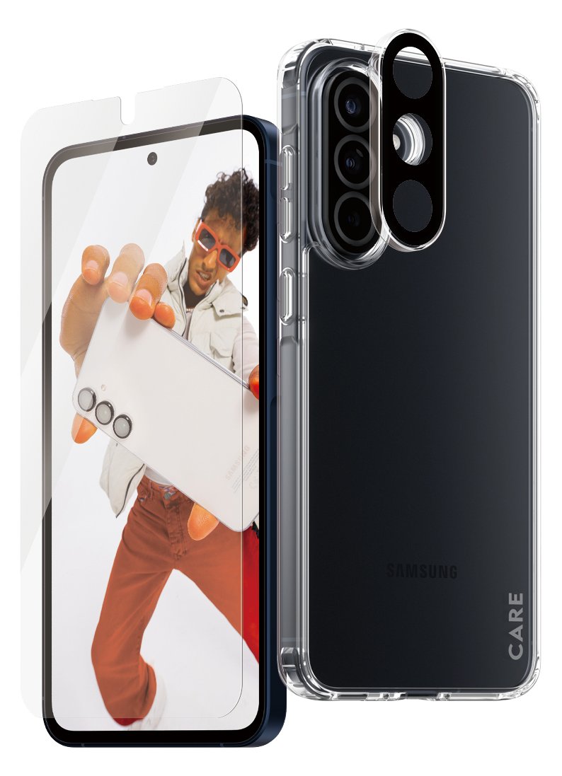 PanzerGlass CARE by PanzerGlass - 3-in-1 Schutzpacket - Schutzhülle hintere Abdeckung für Samsung Galaxy A55