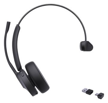 Yealink BH70 Mono - Headset - On-Ear - Bluetooth - USB-A via Bluetooth - USB-C via Bluetooth - Schwarz -optimiert für UC von LumaTech