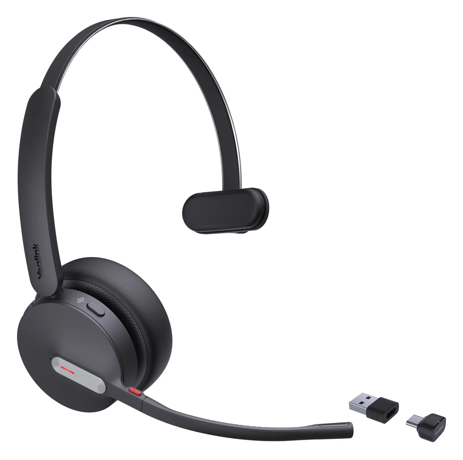 Yealink BH70 Mono - Headset - On-Ear - Bluetooth - USB-A via Bluetooth - USB-C via Bluetooth - Schwarz -optimiert für UC, Ansicht 2