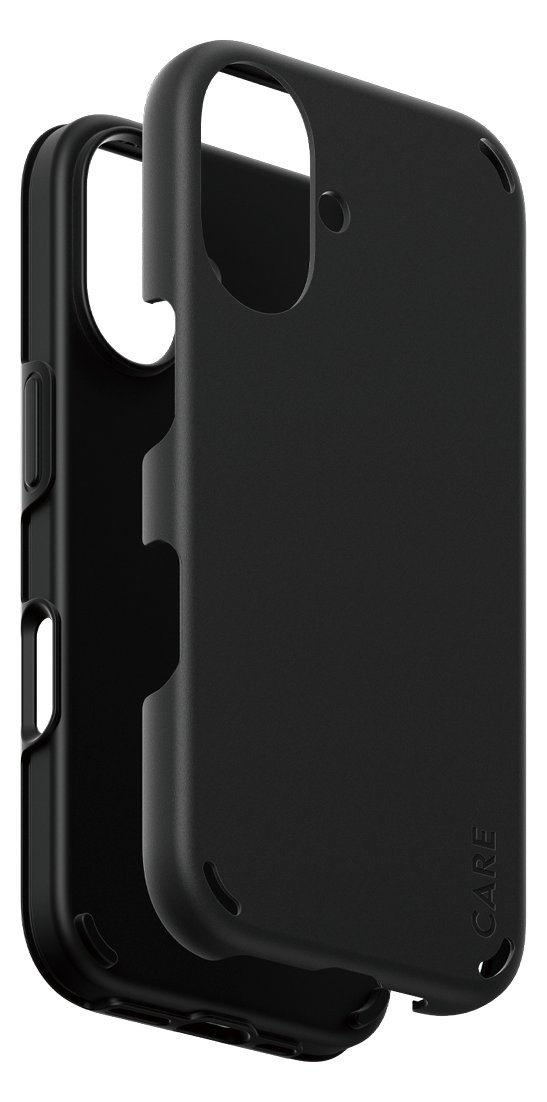 PanzerGlass CARE by PanzerGlass Double Defense - Hintere Abdeckung für Apple iPhone 16 - kompatibel mit MagSafe