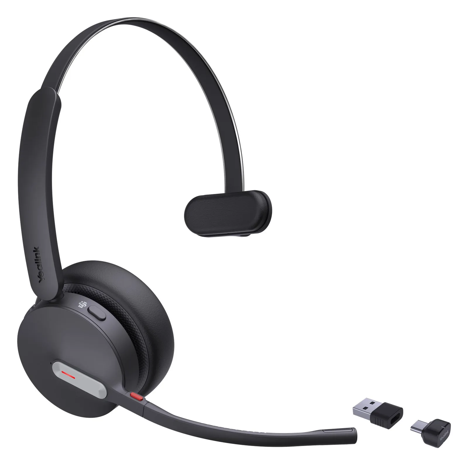 Yealink BH70 Mono - Headset - On-Ear - Bluetooth - USB-C via Bluetooth - Schwarz - Zertifiziert für Microsoft Teams, Ansicht 4
