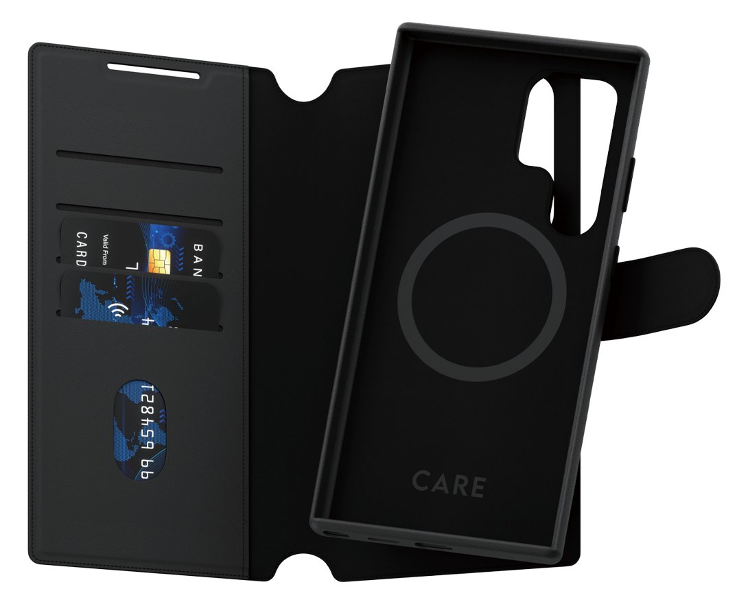 PanzerGlass CARE by PanzerGlass Tango - Flip-Hülle für Samsung Galaxy S24 Ultra - 2-in-1 Geldbörse