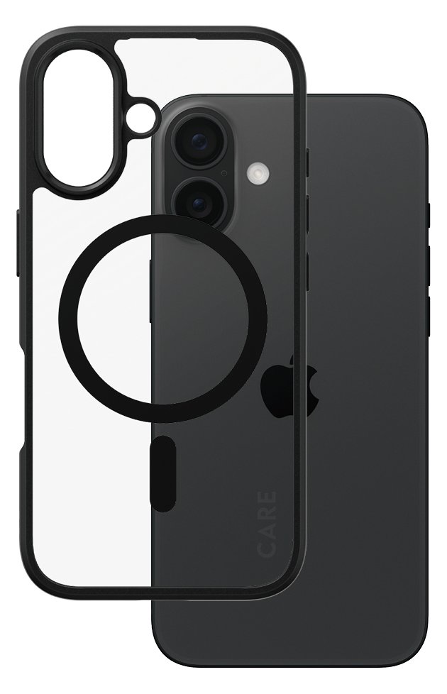 PanzerGlass CARE Urban Combat - iPhone 16 Case - kompatibel mit MagSafe - Thermoplastisches Polyurethan (TPU) - Schwarz