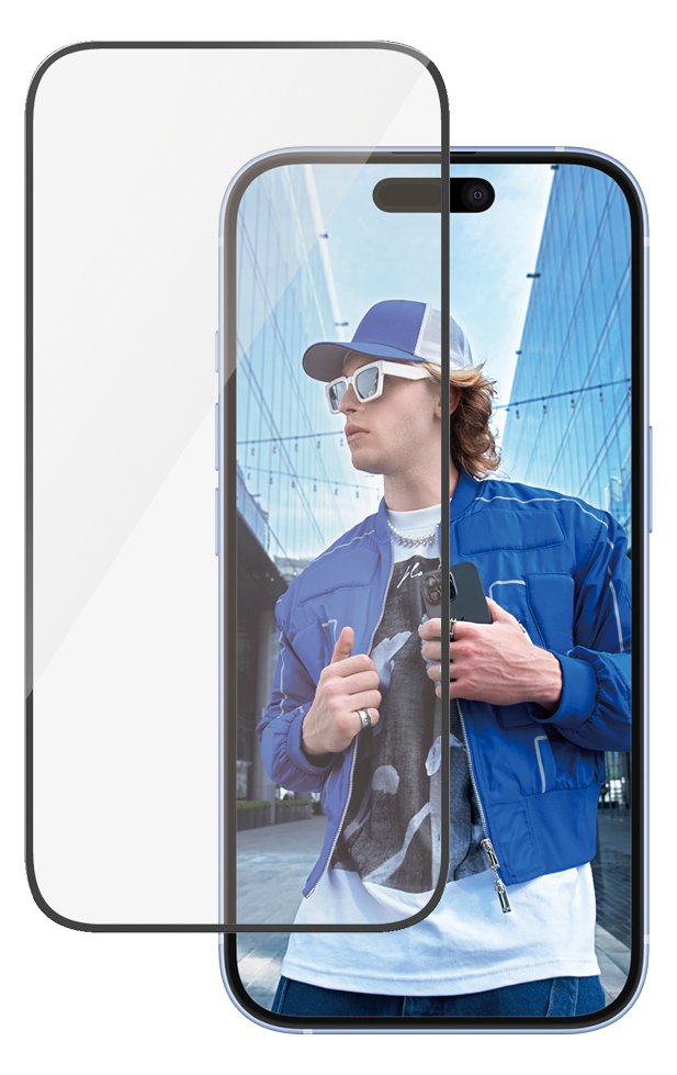 PanzerGlass Displayschutz für iPhone 16 & 15 - Ultra-Wide Fit