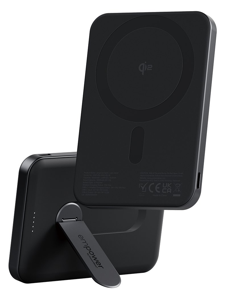 PanzerGlass empower Powerbank w. Spin Stand 5000mAh Space Black