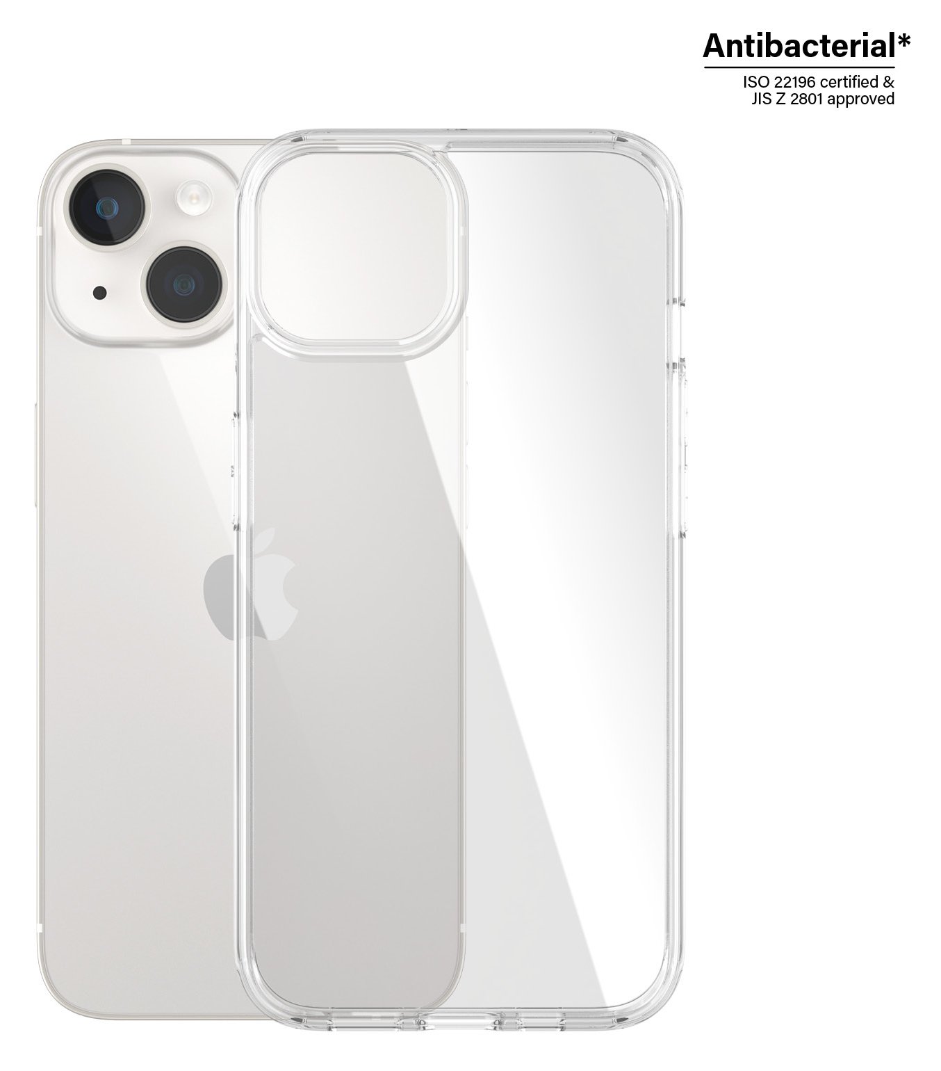 PanzerGlass HardCase - Hintere Abdeckung für Mobiltelefon - antibakteriell - Polycarbonat, 100 % recyceltes thermoplast