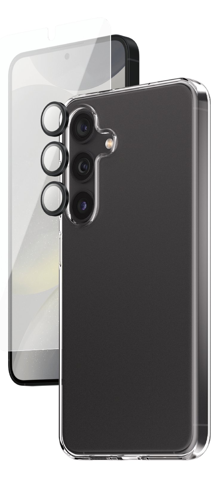 PanzerGlass SAFE. by PanzerGlass - 3-in-1 Pack - hintere Abdeckung für Samsung Galaxy S24
