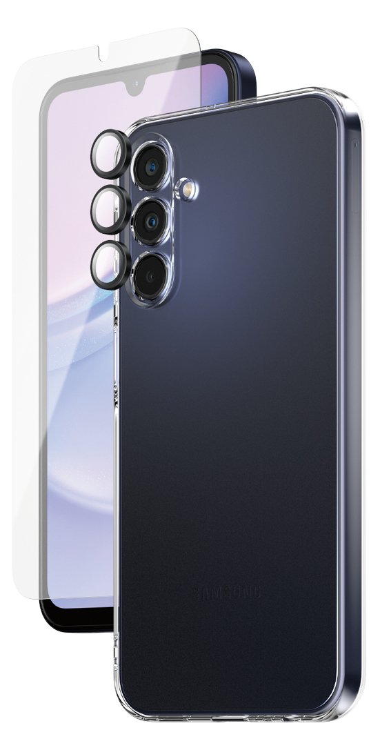 PanzerGlass SAFE. by PanzerGlass - 3-in-1 Schutzpacket - hintere Abdeckung für Samsung Galaxy A15, A15 5G