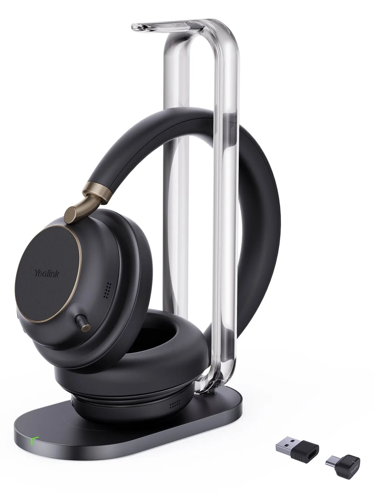 Yealink BH76 Plus - Headset - On-Ear / Fullsize - wireless charging stand - Bluetooth - kabellos - Rauschunterdrückung, Ansicht 3