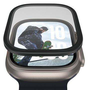 PanzerGlass Screen Protector w. Black Metal Frame Apple Watch 2025| Ultra 2| von LumaTech