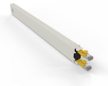 PATCHBOX patchbox.one - Kupferkassette - einziehbar - FTP / STP 0,8 m gelb von LumaTech