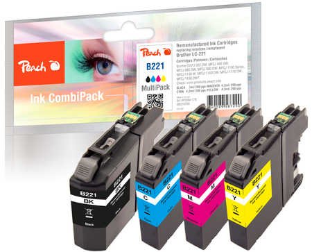 Peach 319795 - Kompatibel - Tinte auf Pigmentbasis - Schwarz - Cyan - Magenta - Gelb - Brother - Multi pack