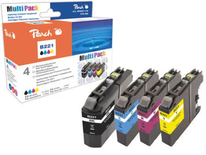 Peach 319795 - Kompatibel - Tinte auf Pigmentbasis - Schwarz - Cyan - Magenta - Gelb - Brother - Multi pack, Ansicht 2