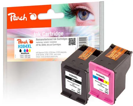 Peach 320056 - Tinte auf Pigmentbasis - Schwarz - Cyan - Magenta - Gelb - HP, Ansicht 2