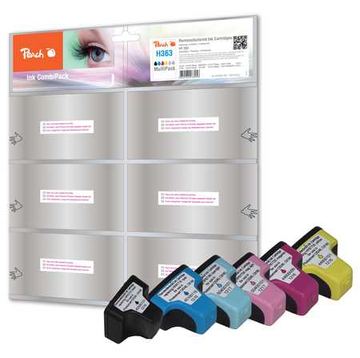 Peach Combi-Pack - 6er-Pack - Schwarz, Gelb, Cyan, Magenta, hellmagentafarben, hell Cyan von LumaTech