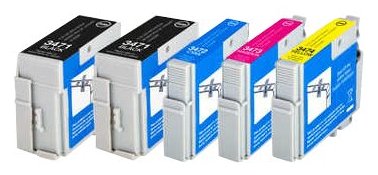 Peach Multi Pack Plus - 5er-Pack - XL - Schwarz, Gelb, Cyan, Magenta - (Alternative zu: Epson 34XL, Epson T3471,...)