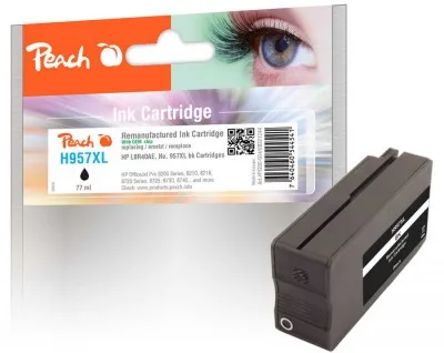 Peach Patrone HP Nr.957XL black mit OEM Chip remanufactured - Wiederaufbereitet - Kompatibel, Ansicht 2