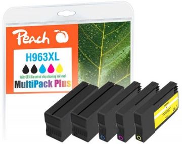 Peach Patrone HP Nr.963XL MultiPack Plus OEM reset 2xb c m y remanufactured - Wiederaufbereitet - Kompatibel von LumaTech