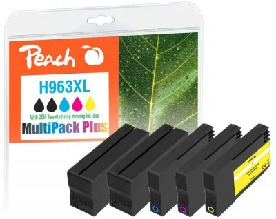 Peach Patrone HP Nr.963XL MultiPack Plus OEM reset 2xb c m y remanufactured - Wiederaufbereitet - Kompatibel, Ansicht 2