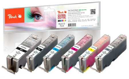 Peach PI100-313 - Tinte auf Pigmentbasis - 23 ml - 13 ml - 510 Seiten - 925 Seiten - Multipack, Ansicht 2