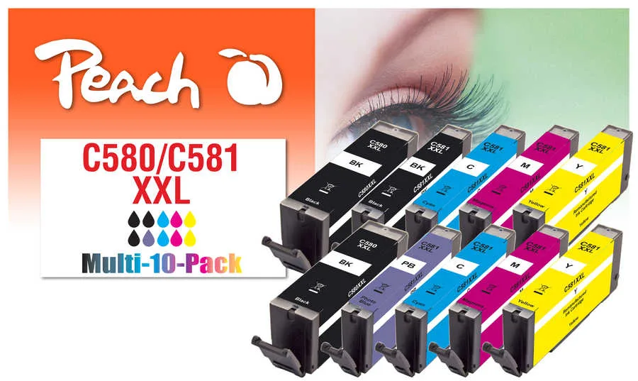 Peach PI100-437 - Extrahohe (Super-) Ausbeute - 23 ml - 12 ml - 10 Stück(e) - Multipack, Ansicht 2