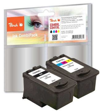 Peach Spar Pack - 2er-Pack - Größe XL - Schwarz, Farbe (Cyan, Magenta, Gelb) von LumaTech