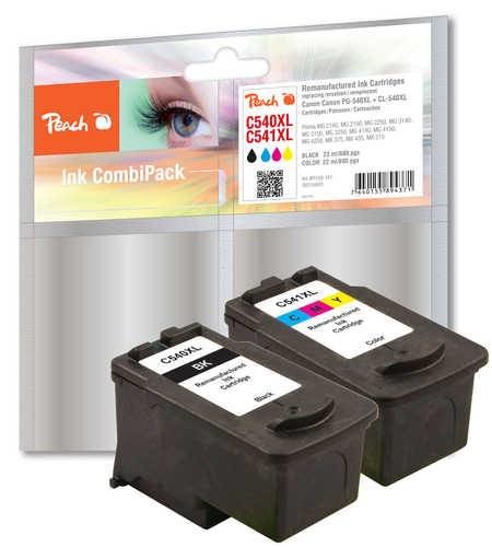 Peach Spar Pack - 2er-Pack - Größe XL - Schwarz, Farbe (Cyan, Magenta, Gelb)
