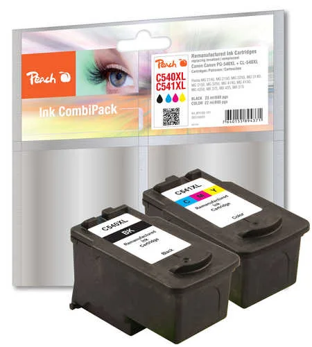 Peach Spar Pack - 2er-Pack - Größe XL - Schwarz, Farbe (Cyan, Magenta, Gelb), Ansicht 2