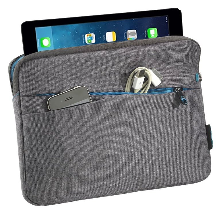 PEDEA Fashion - Tasche für Tablet - Nylon - Grau - 12.9 - für Apple 12.9-inch iPad Pro (1. Generation, 2. Generation)