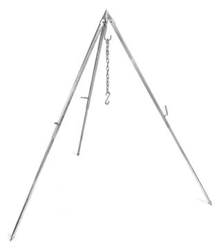 Petromax Dreibein mit Kette & Haken - Stativ - Edelstahl von LumaTech