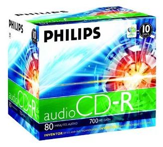 Philips 10 x CD-R - 700 MB (80 Min) - Jewel Case (Schachtel) von LumaTech