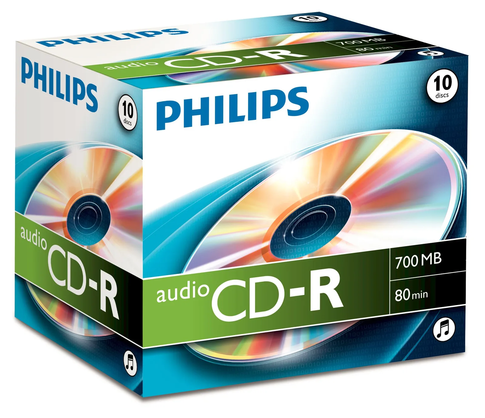 Philips 10 x CD-R - 700 MB (80 Min) - Jewel Case (Schachtel), Ansicht 2