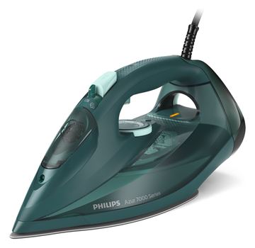 Philips 7000 series DST7050/70 - Dampfbügeleisen - SteamGlide Elite-Sohle - 2 m - 250 g/min - Grün - 50 g/min von LumaTech