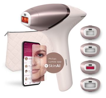 Philips BRI977/00 - Rosa-Goldfarben - Lichtimpulstechnologie (IPL) - 8,5 min - 2,5 min - 2 min - 1,5 min von LumaTech