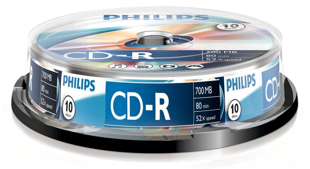 Philips CR7D5NB10 - 10 x CD-R - 700 MB (80 Min) 52x