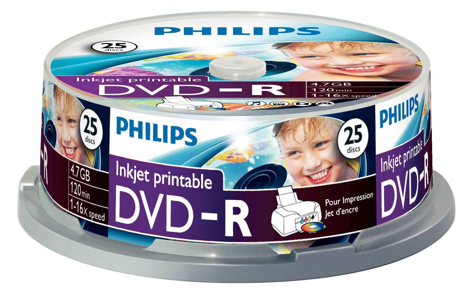 Philips DM4I6B25F - 25 x DVD-R - 4.7 GB (120 Min.)