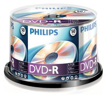 Philips DM4S6B50F - 50 x DVD-R - 4.7 GB (120 Min.) von LumaTech